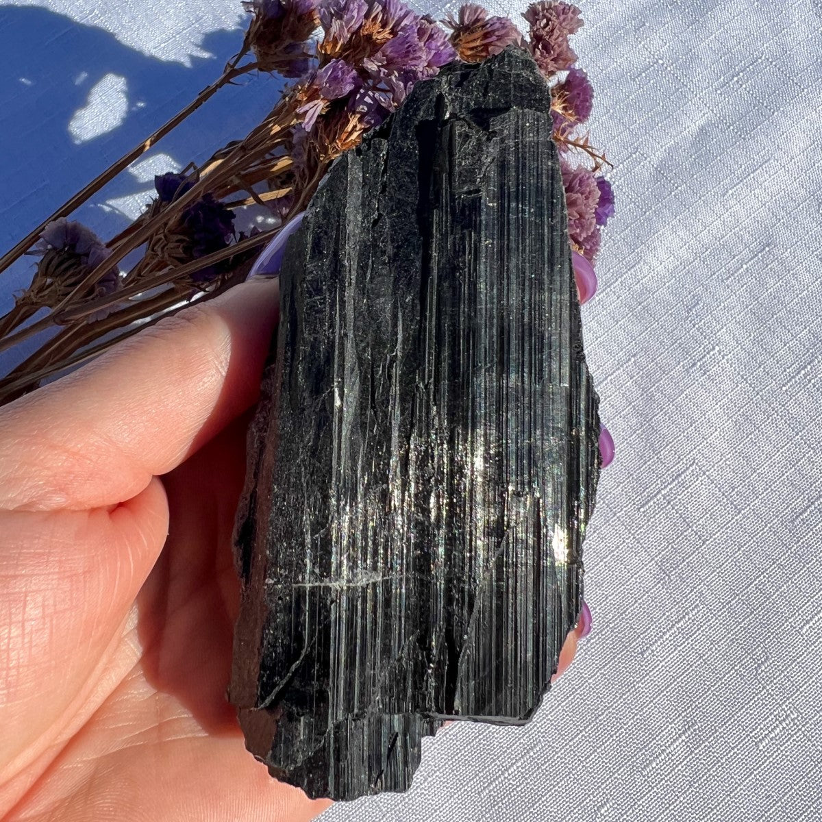 Black Tourmaline Chunk | Medium ++