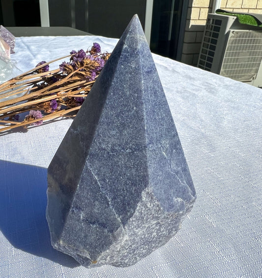 Blue Aventurine Cut Base Point