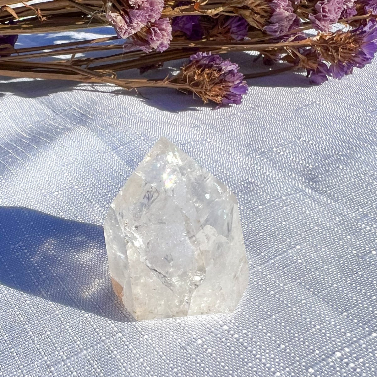 Crackle Quartz Standing Point | Mini
