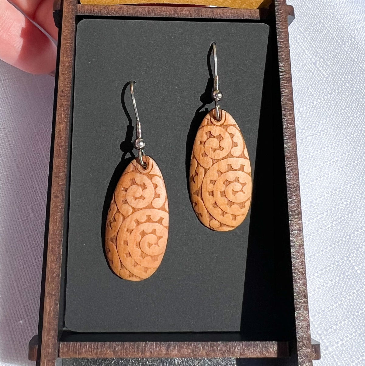 Heartwood Oval Earrings #7