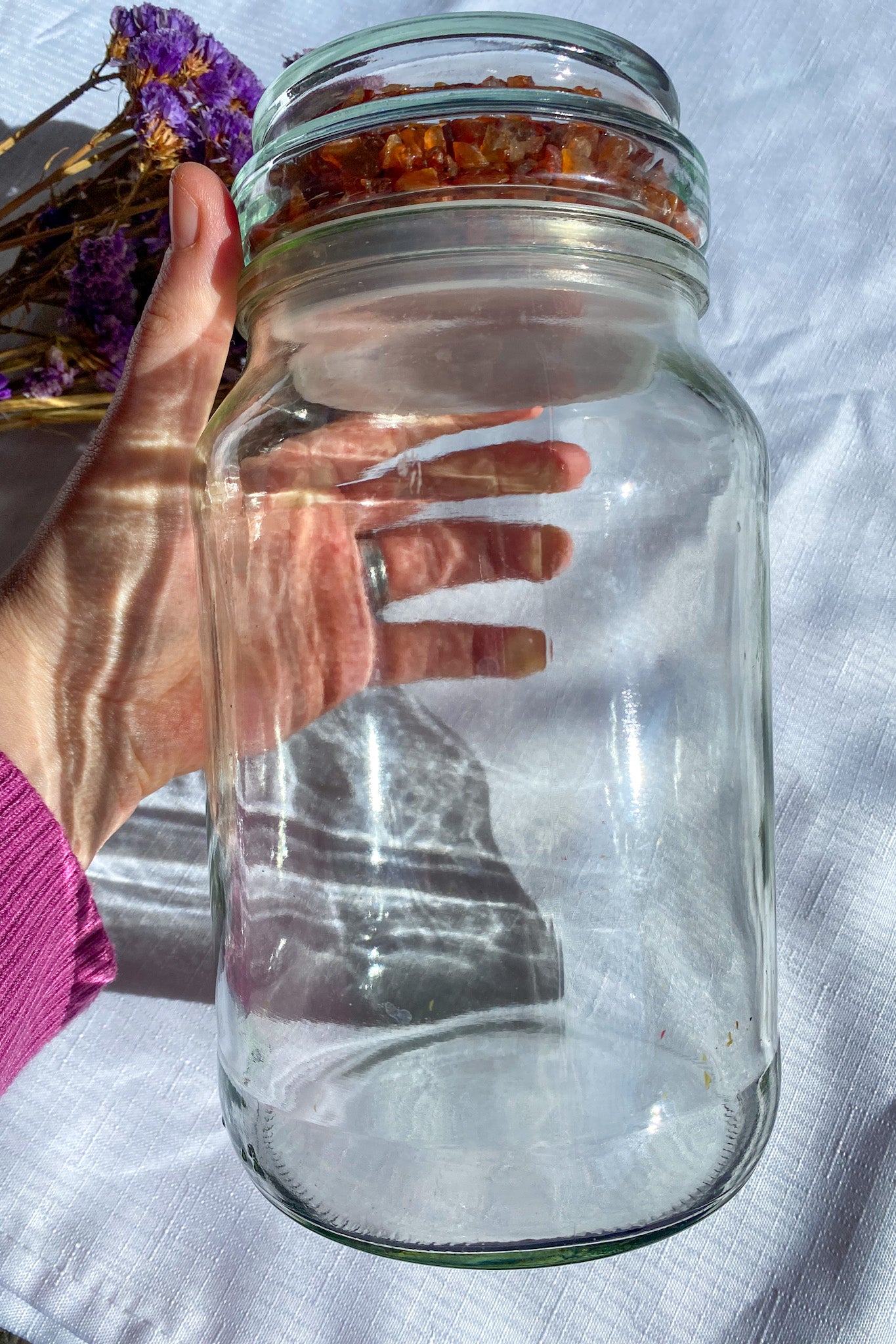 Crystal Storage Jar - Carnelian