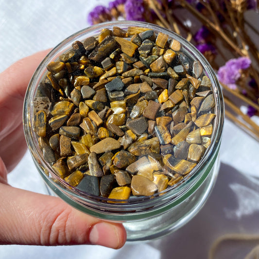 Crystal Storage Jar - Tiger Eye