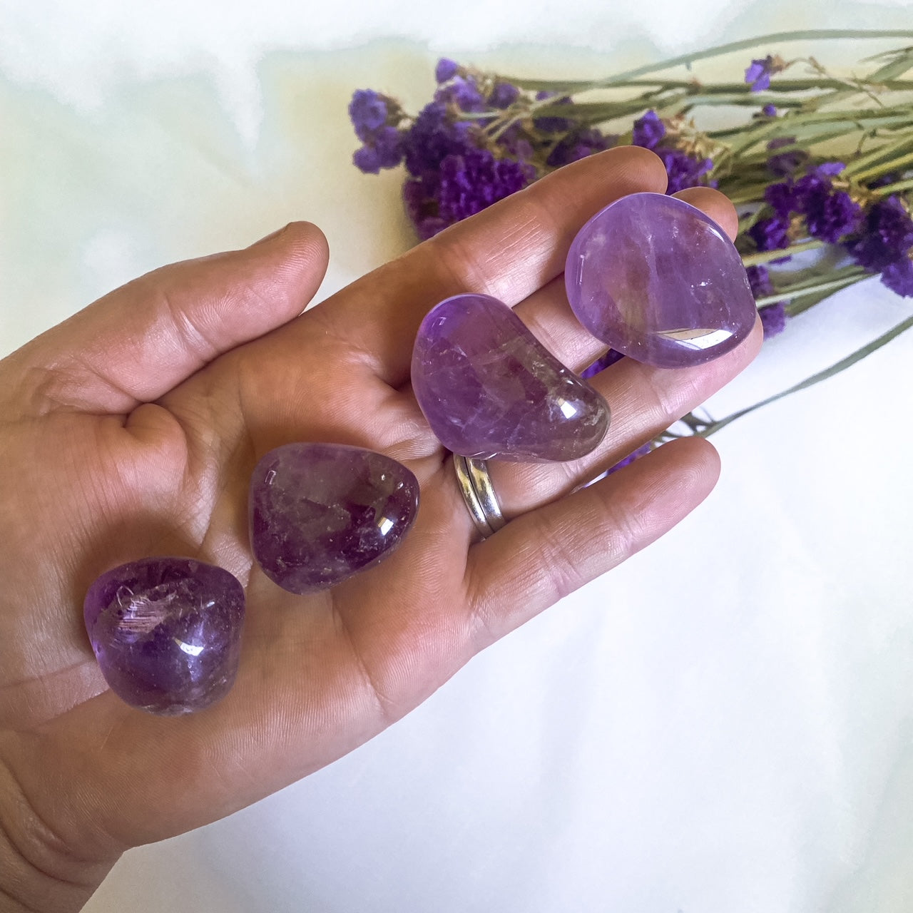 Amethyst Tumble Stones - Medium