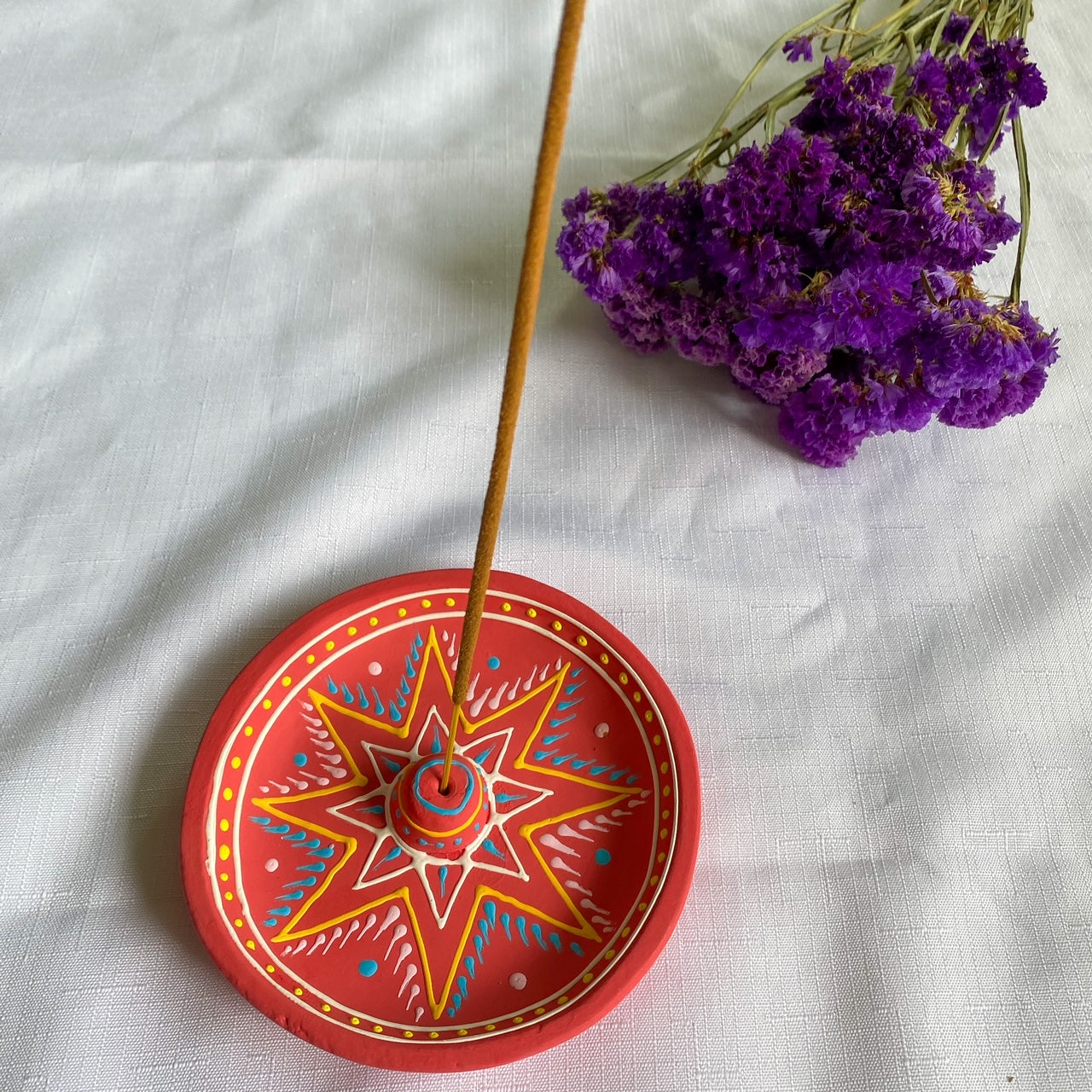 Red Clay Incense Holder