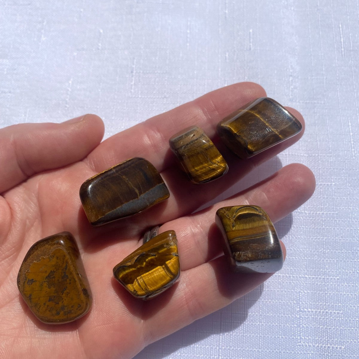Tiger Eye Tumble Stones
