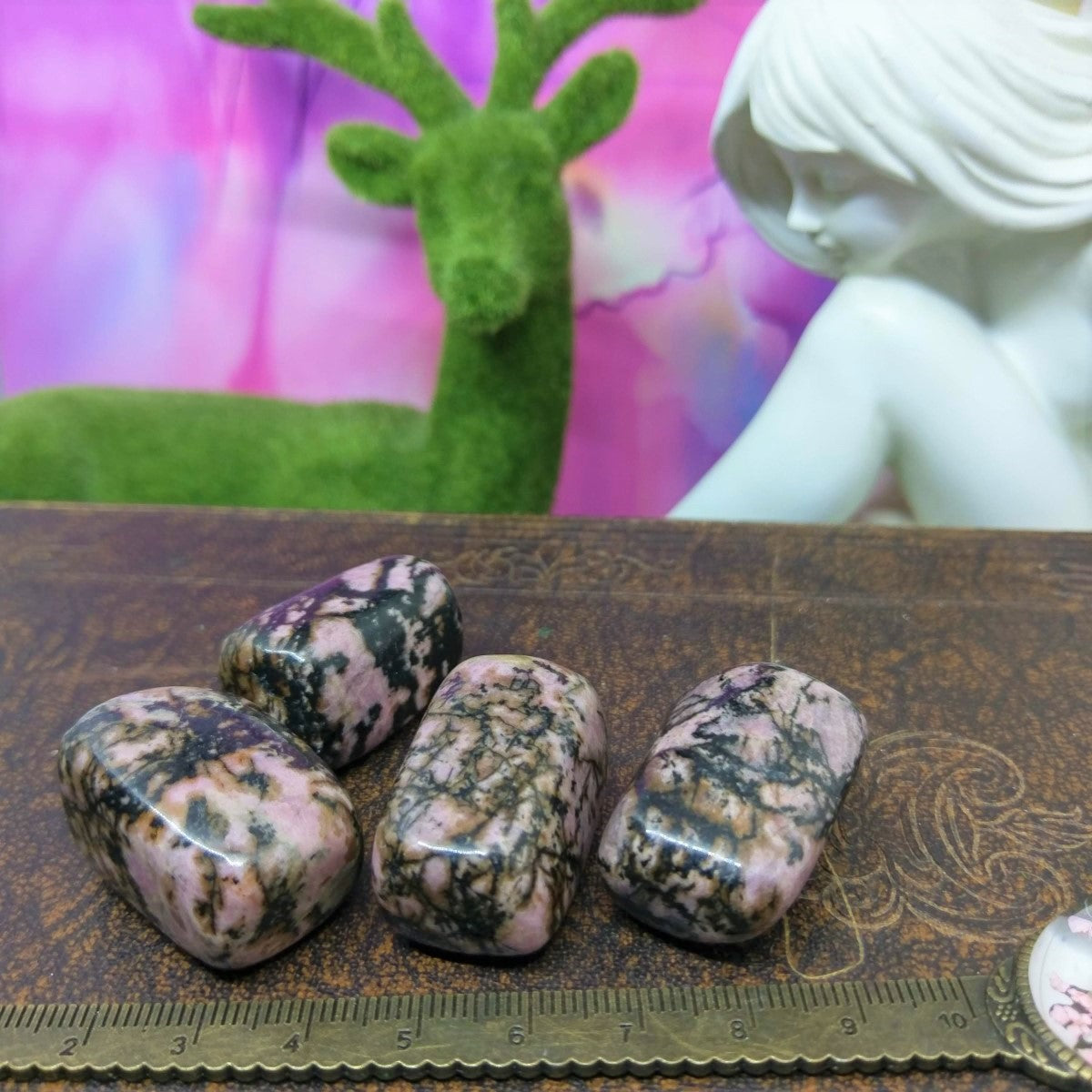 Rhodonite Tumbled Stones.