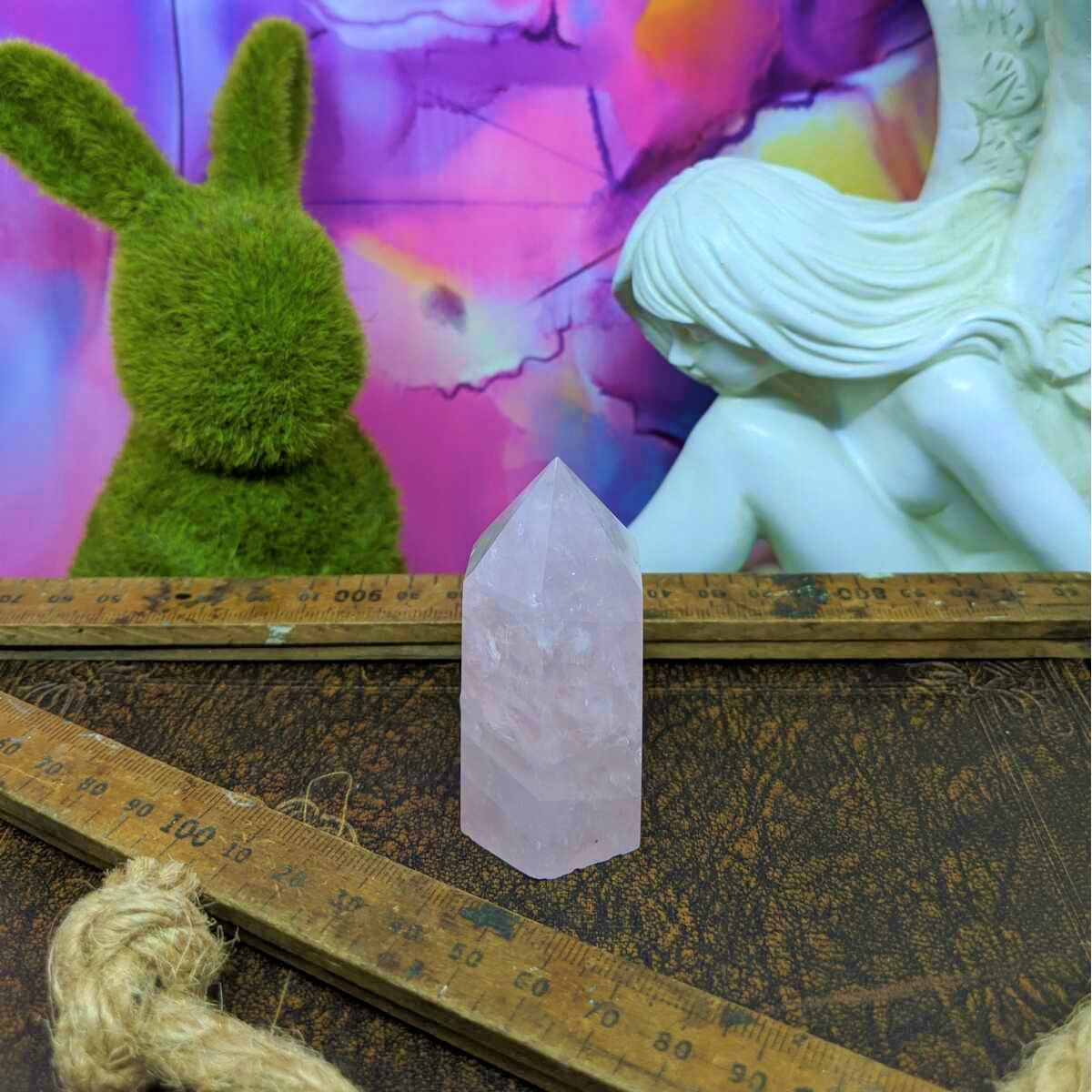 Rose Quartz Standing Generator Point.