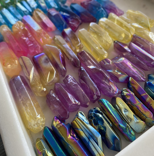 💜 NZ Greenstone & Aura Points Re-Stocked 💜