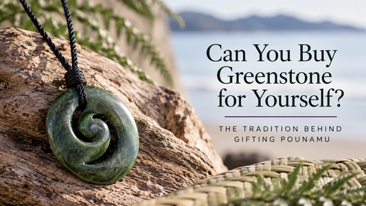 New Zealand greenstone koru pendant representing the tradition of gifting pounamu