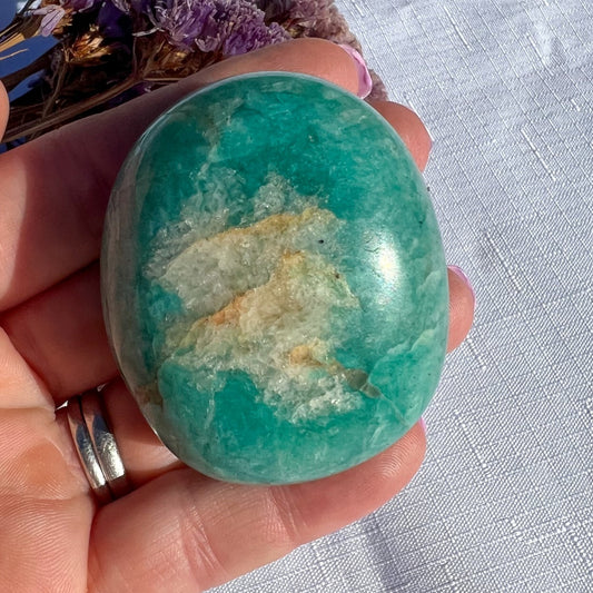 Amazonite Palm Stone