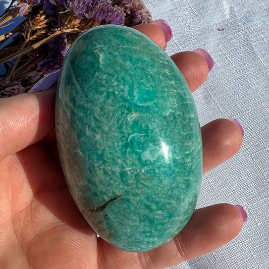 Amazonite Palm Stone  Large