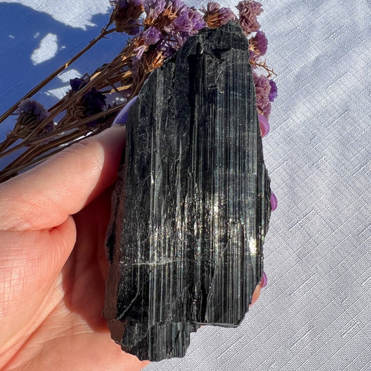 Black Tourmaline Chunk | Medium ++