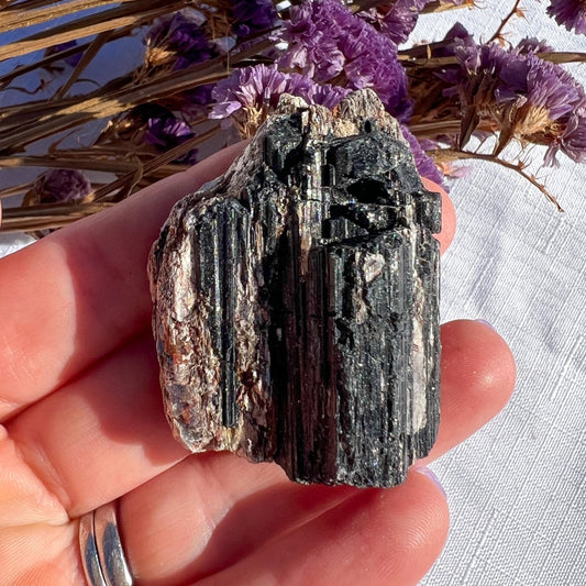 Black Tourmaline Chunk with Mica