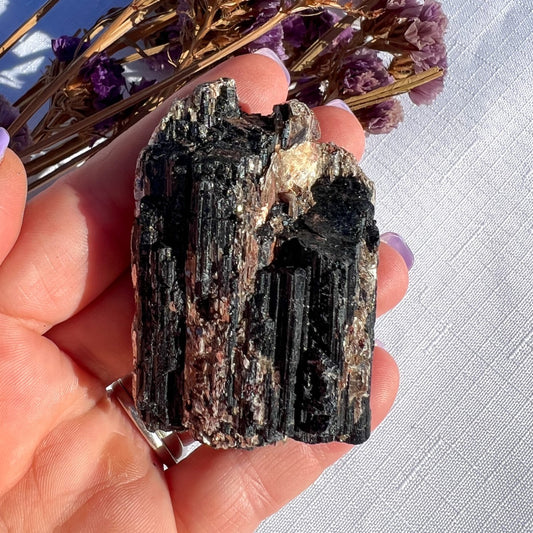 Black Tourmaline Chunk with Mica