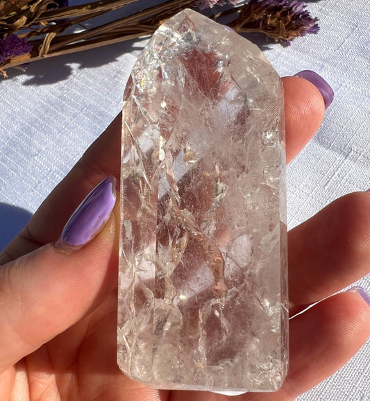 Crackle Quartz Standing Point