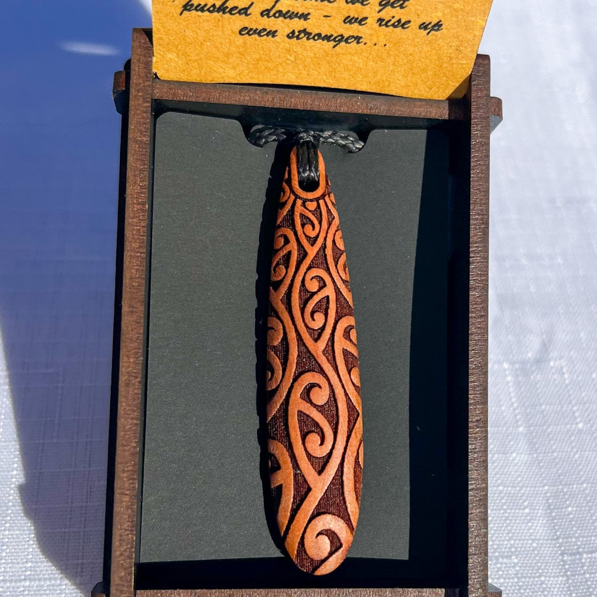 Heartwood Drop Pendant #4