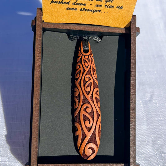 Heartwood Drop Pendant #4