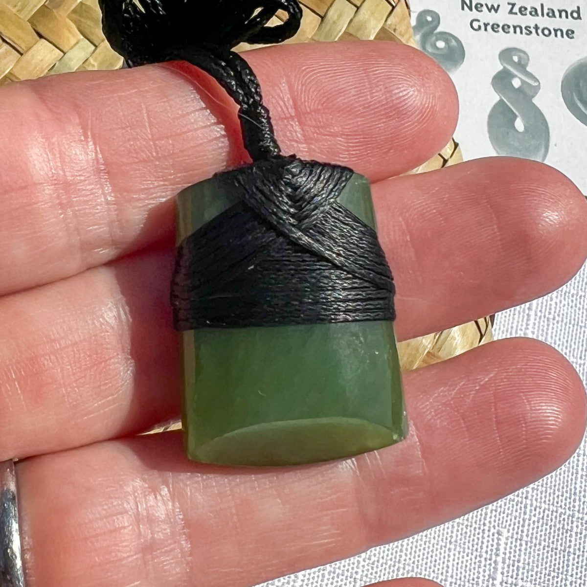 NZ Greenstone Toki Pendant 28mm – Strength & Protection