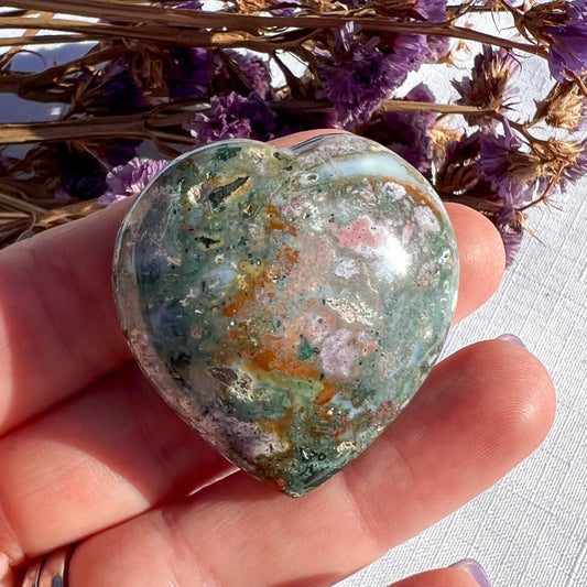 Ocean Jasper Mini Heart