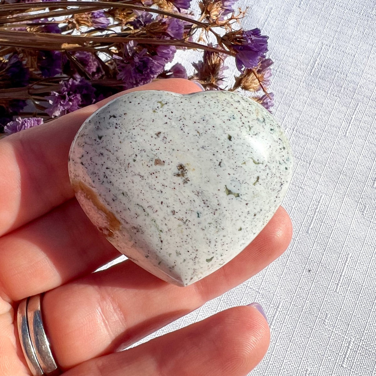 Ocean Jasper Mini Heart