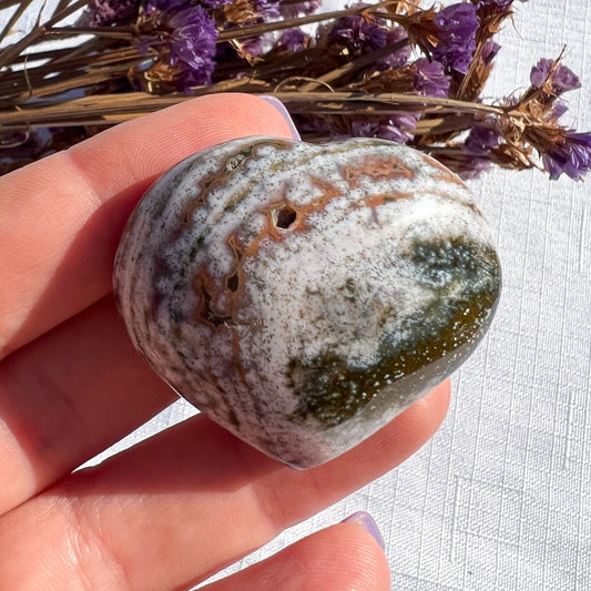 Ocean Jasper Mini Heart
