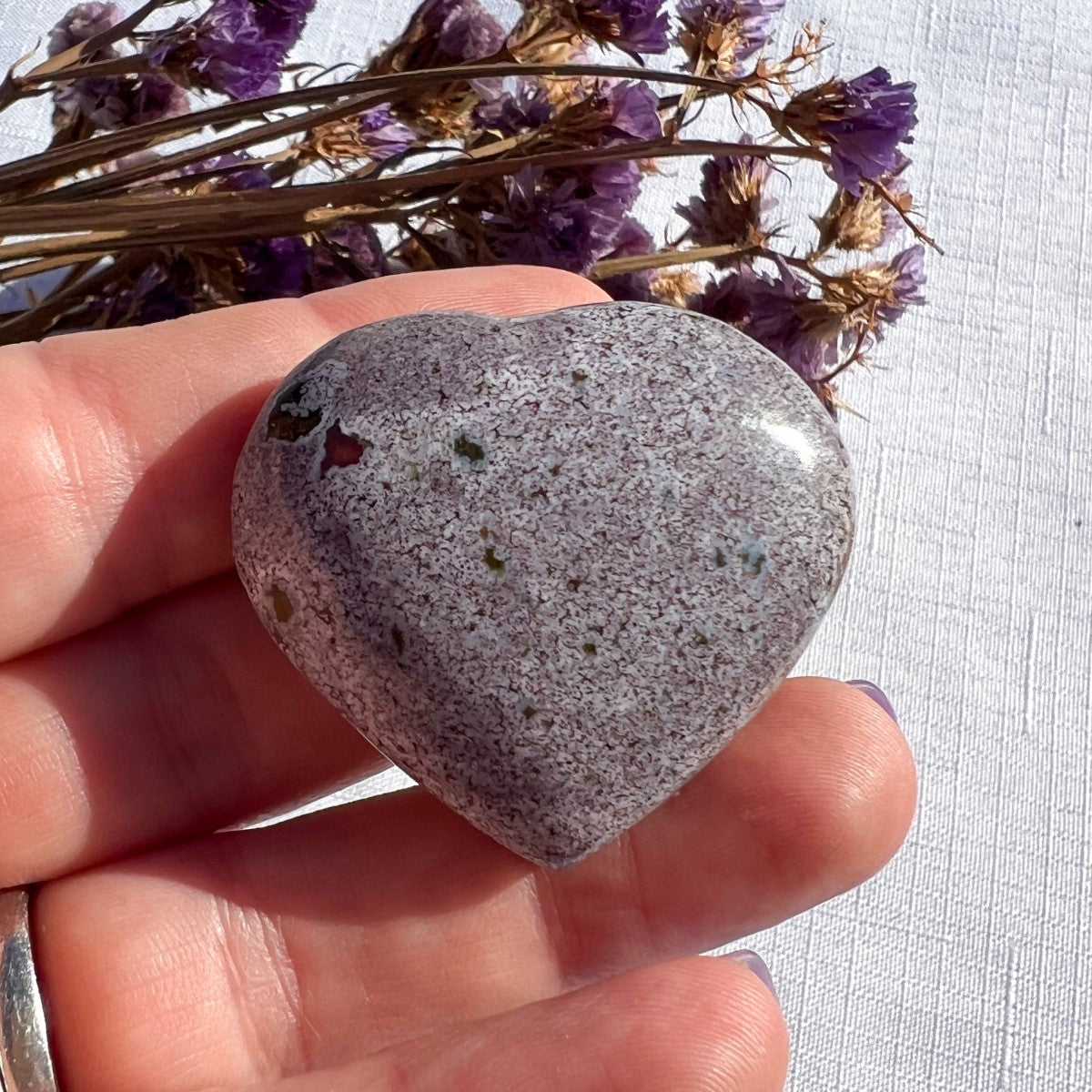 Ocean Jasper Mini Heart