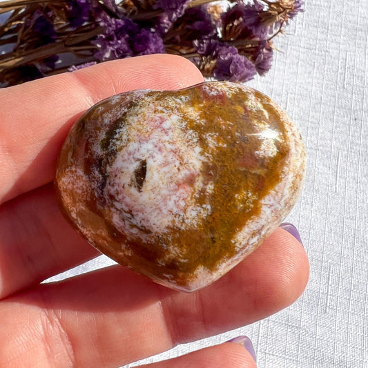 Ocean Jasper Mini Heart