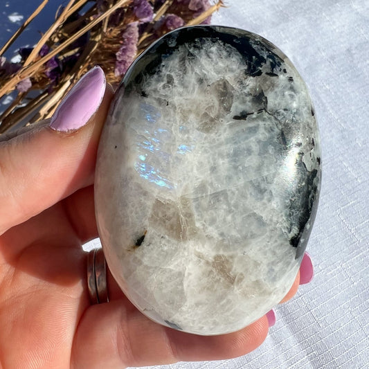 Rainbow Moonstone Palmstone