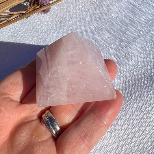 Rose Quartz Pyramid
