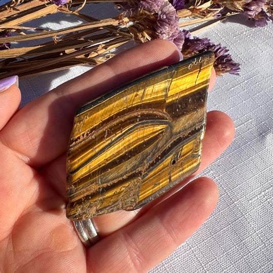 Tiger Eye Polished Slice