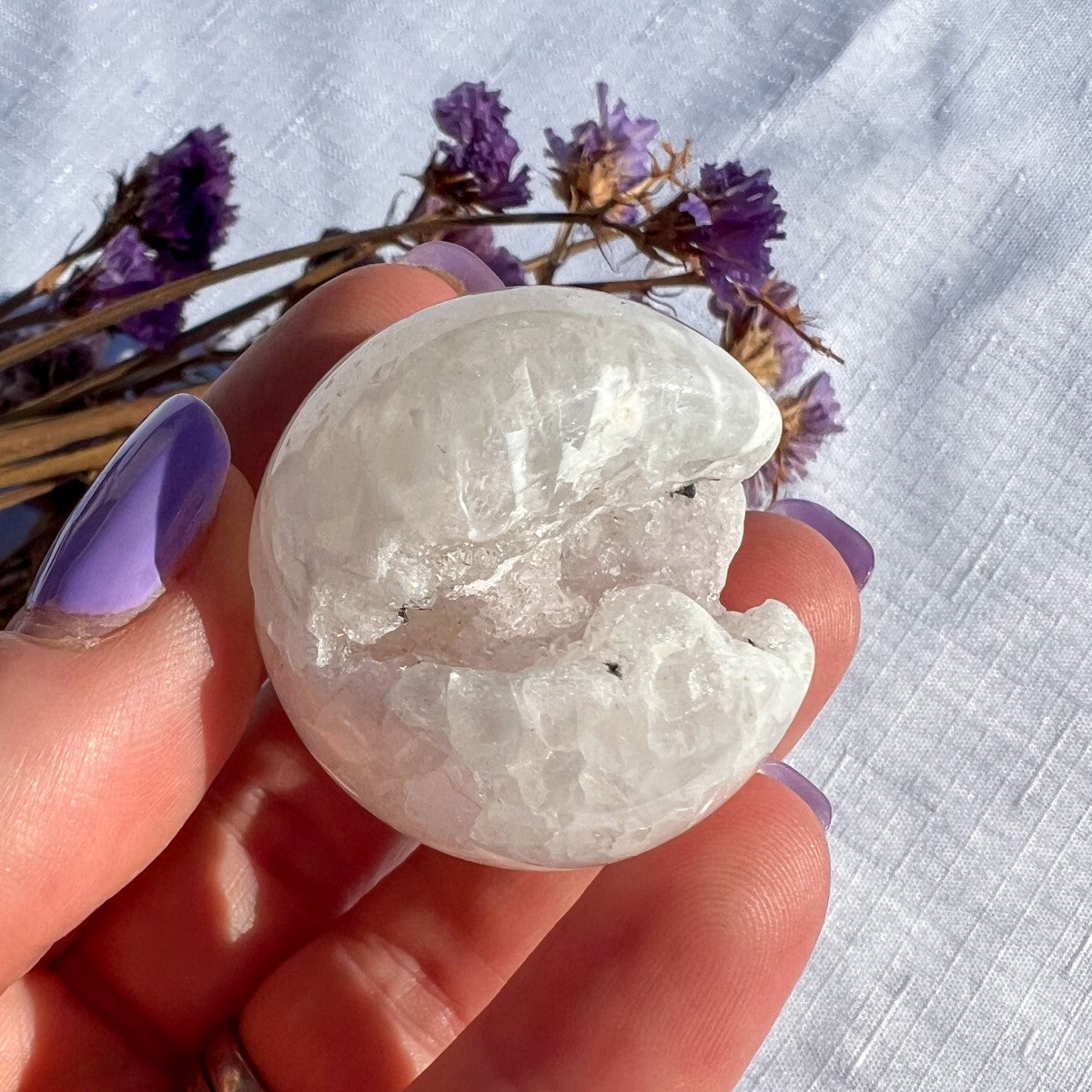 White Agate Sphere