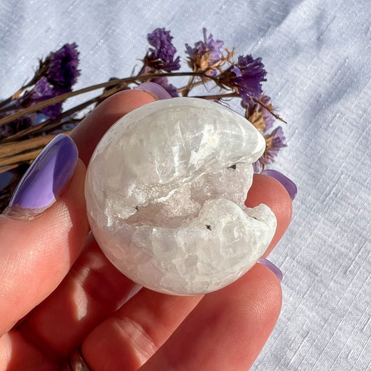 White Agate Sphere