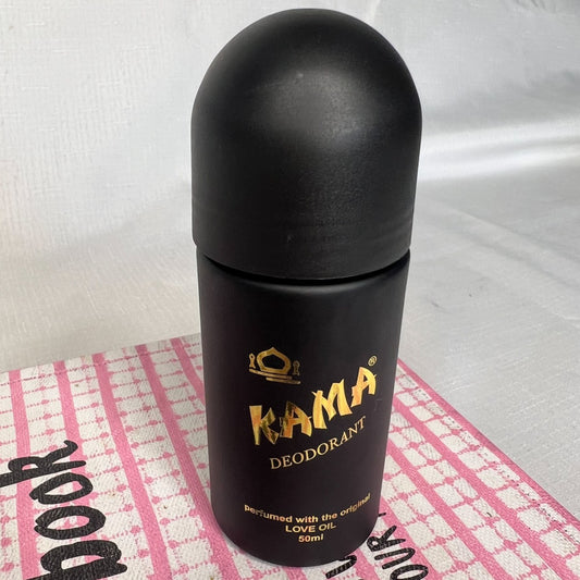 Kama Deodorant 50ml – aluminium-free roll-on deodorant with the original 1971 Kama perfume scent, perfect for daily use