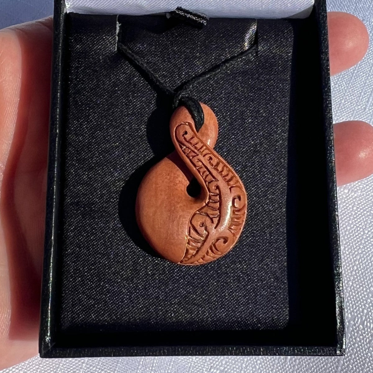 35mm wood twist pendant – handcrafted natural wood necklace symbolising friendship, connection, and loyalty. Adjustable cord. Comes with organza bag. Ships fast from Australia. Free shipping on orders over $100.