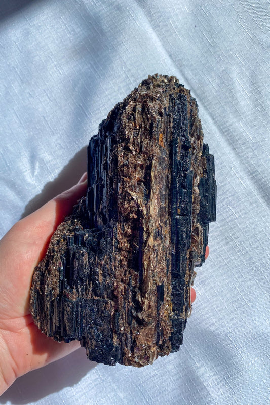 Black Tourmaline Chunk with Mica (1.4kg)