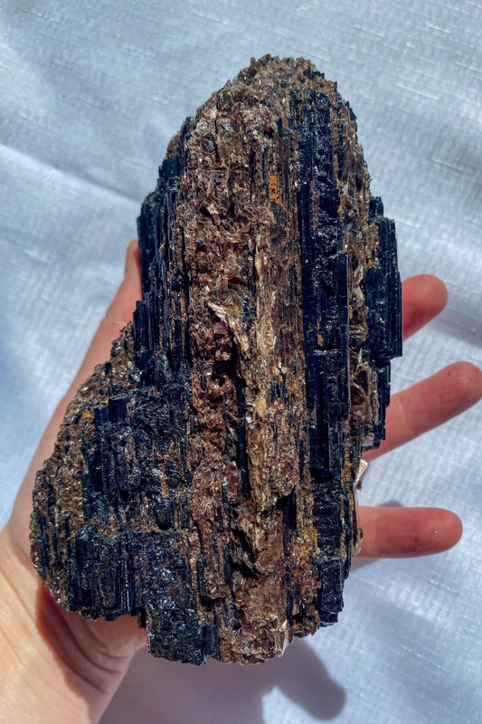 Black Tourmaline Chunk with Mica (1.4kg)