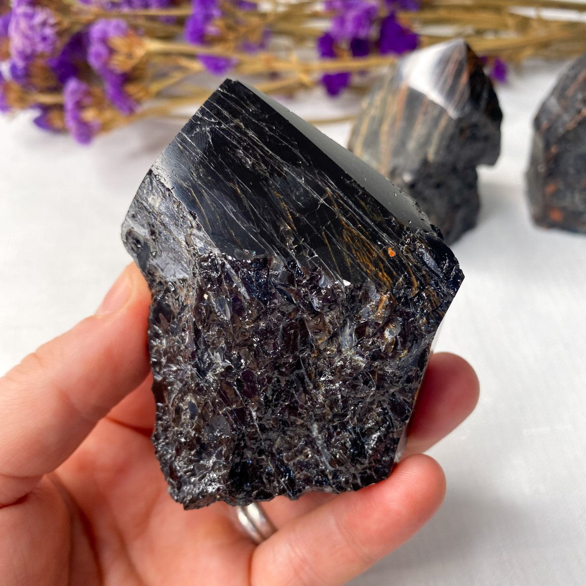 Black Tourmaline Point