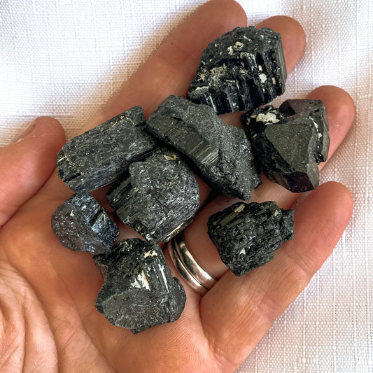 Black Tourmaline Rough  Small