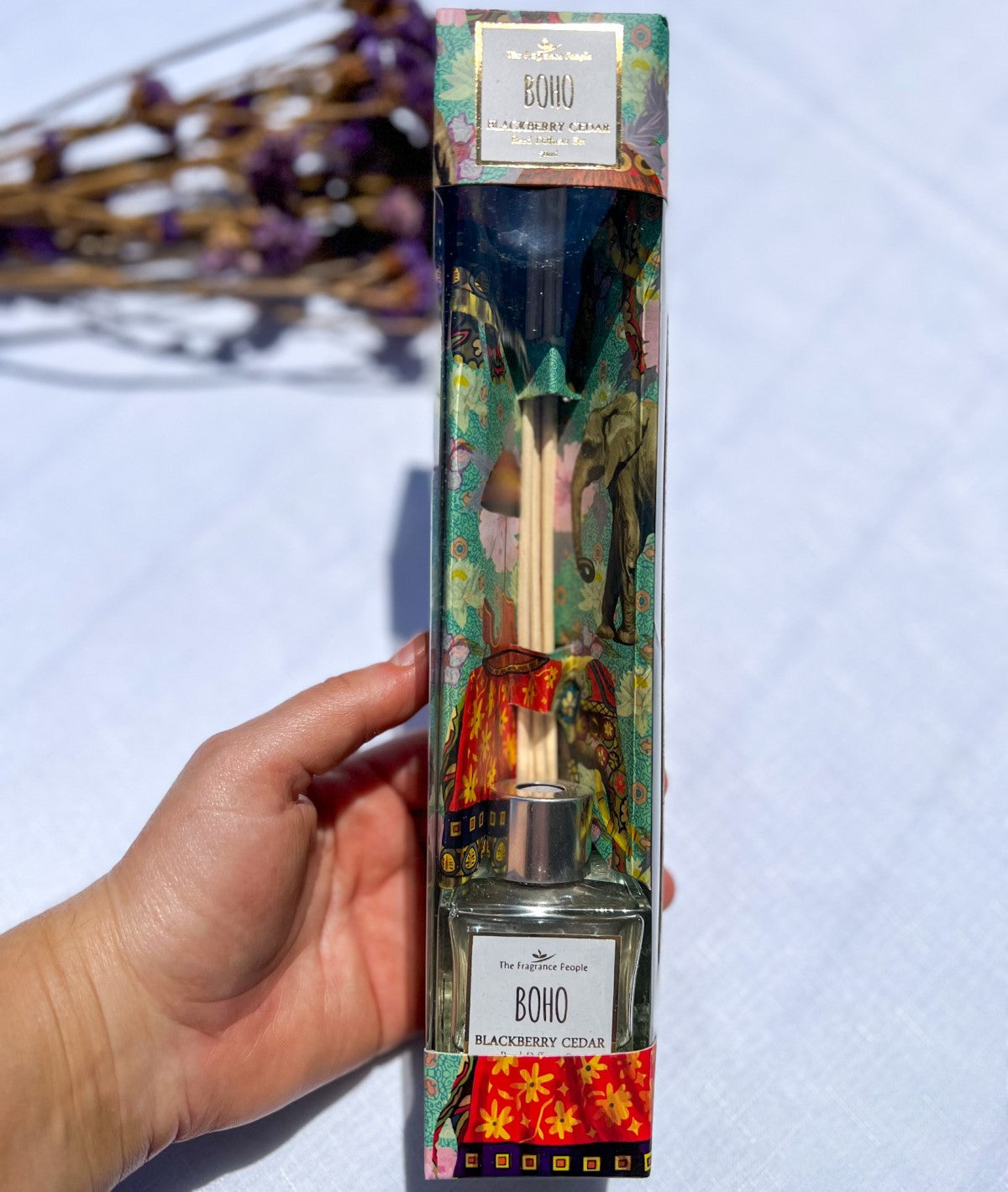 Boho Blackberry Cedar Reed Diffuser Set