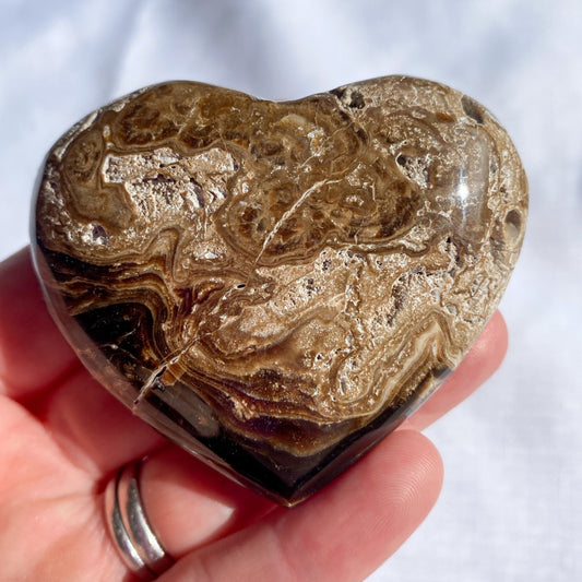Chocolate Calcite Heart