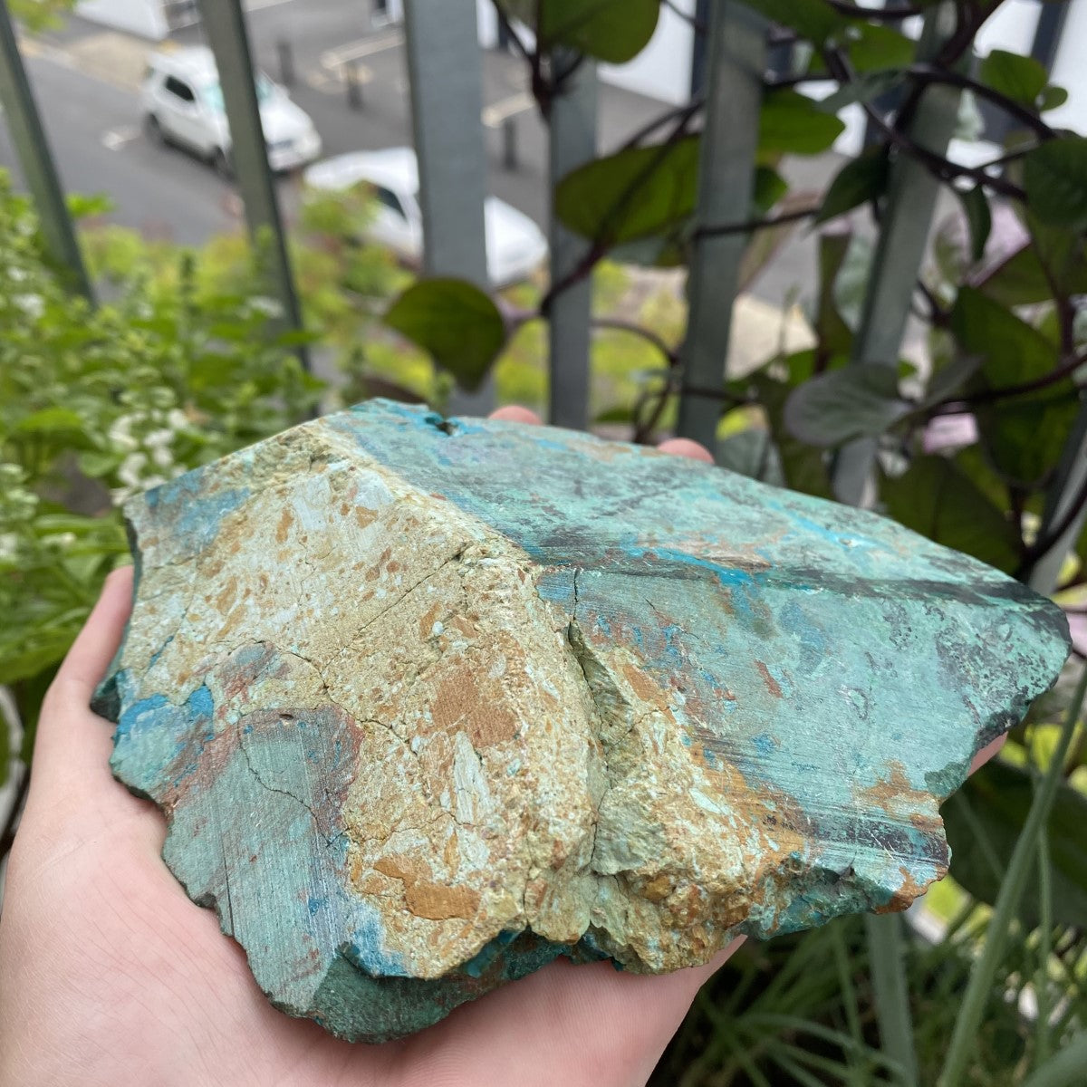 Chrysocolla  Faceted Raw Chunk