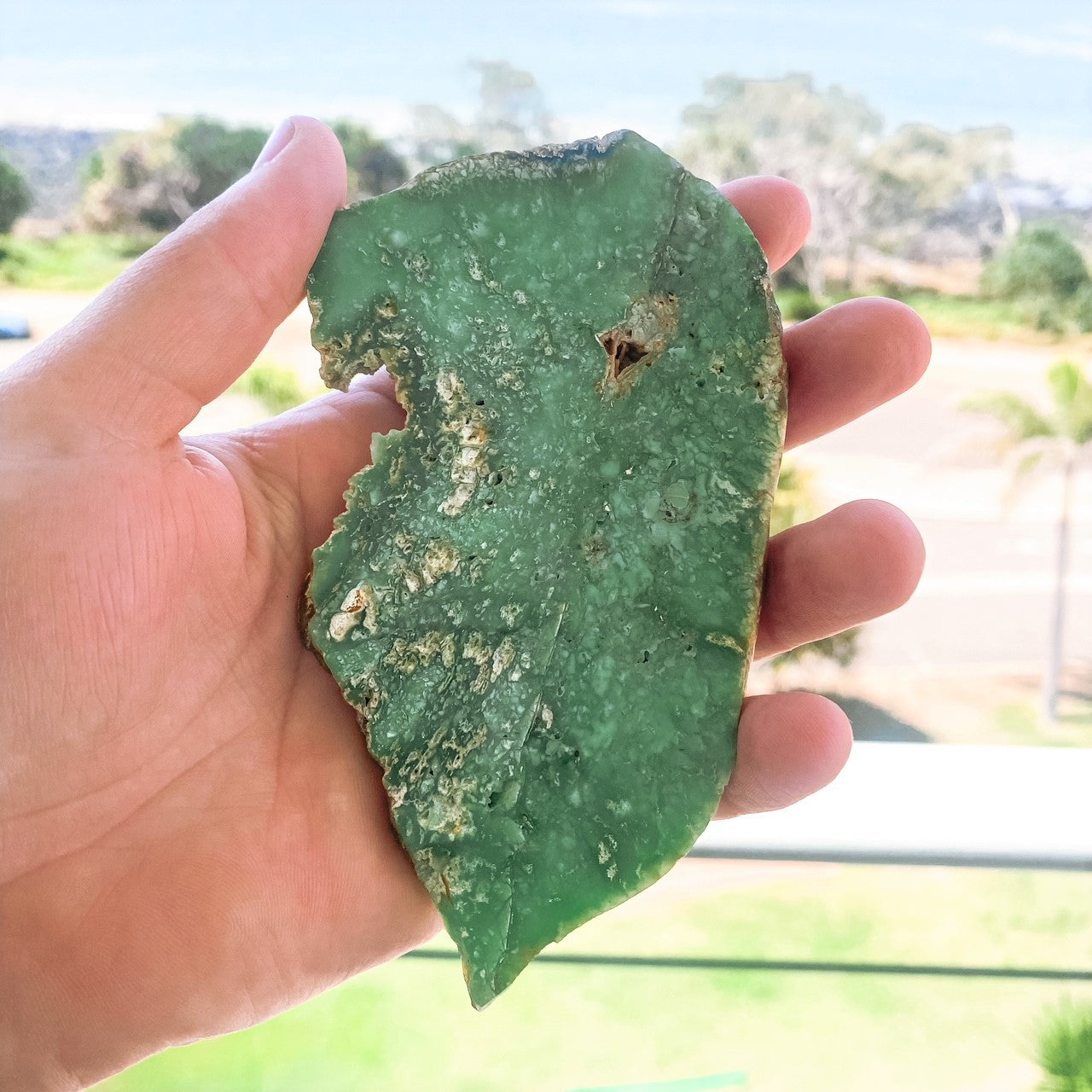 Chrysoprase Slice