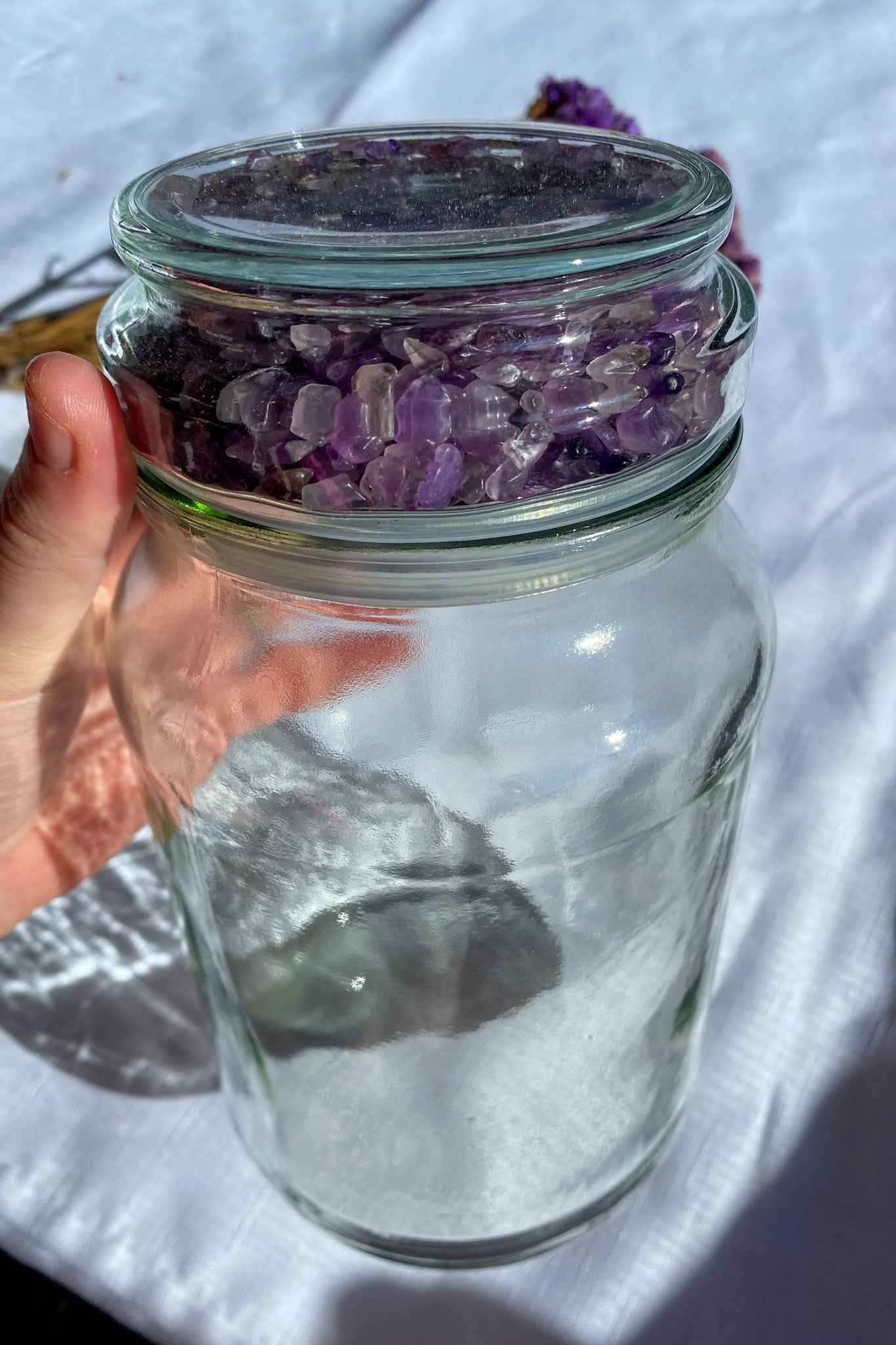 Crystal Storage Jar - Amethyst