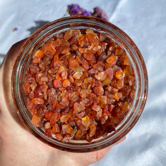 Crystal Storage Jar - Carnelian