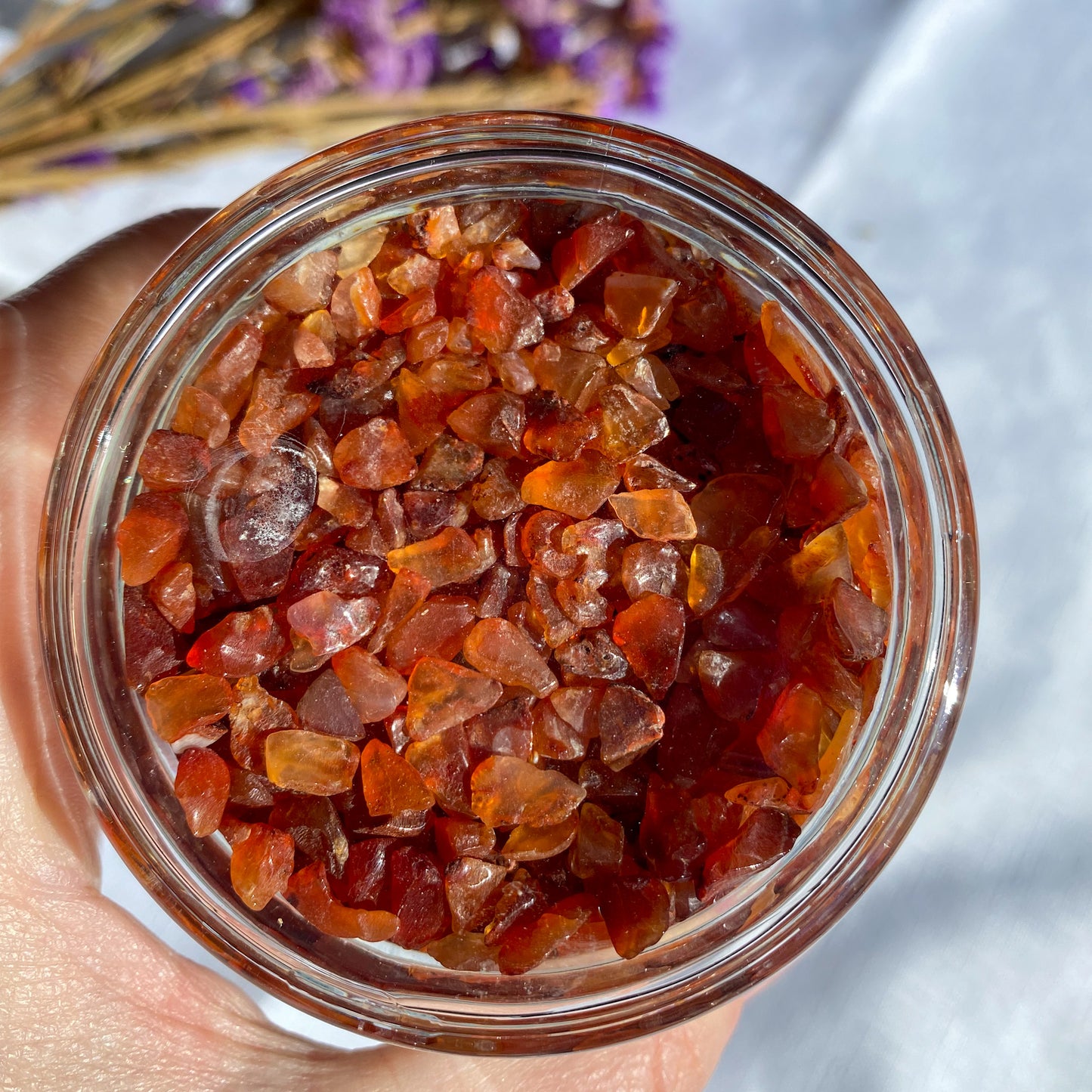 Crystal Storage Jar - Carnelian
