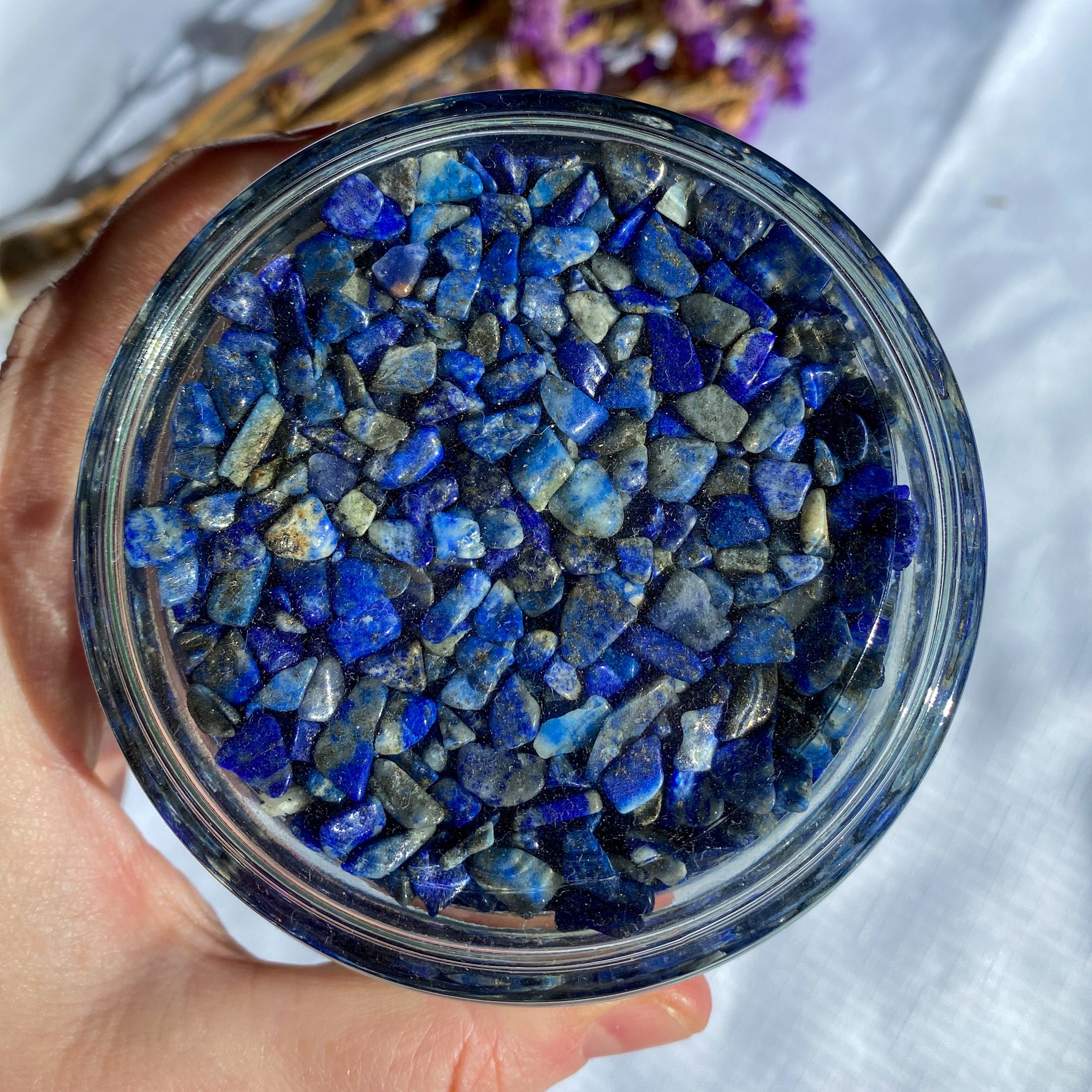 Crystal Storage Jar - Lapis Lazuli