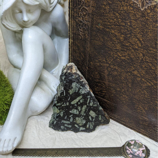 Feldspar Crystals in Basalt Chunk