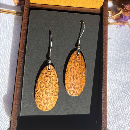Heartwood Oval Earrings #5
