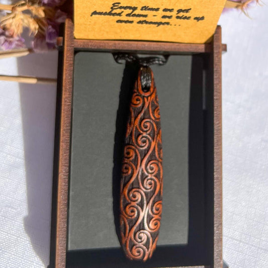 Heartwood Drop Pendant #2