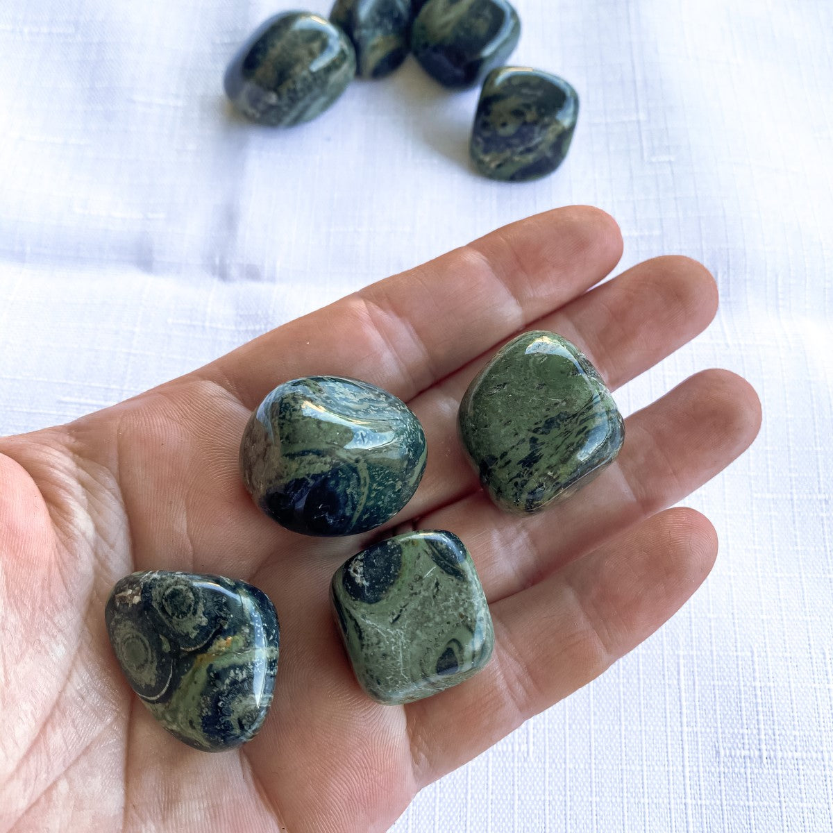 Kambaba Jasper Tumble Stones  Medium